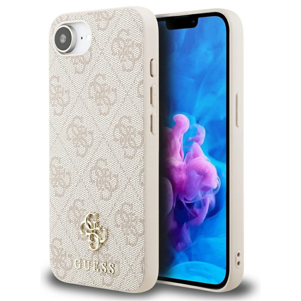 Etui MagSafe dla Apple iPhone 17e / 16e, Guess, 4G Classic, Różowy
