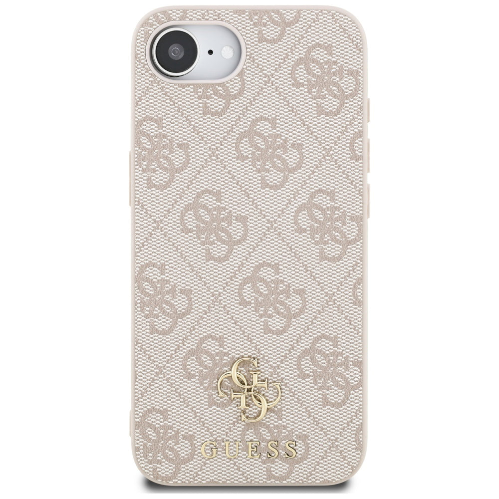 Etui MagSafe dla Apple iPhone 17e / 16e, Guess, 4G Classic, Różowy