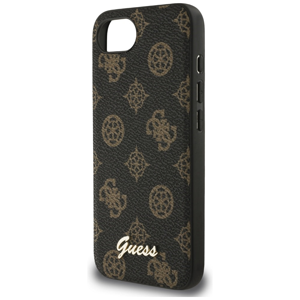 Etui MagSafe dla Apple iPhone 17e / 16e, Guess, Peony Script, Czarne