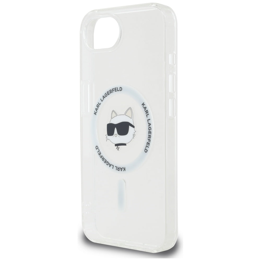 Etui MagSafe dla Apple iPhone 17e / 16e, Karl Lagerfeld, IML Choupette's Head, Białe