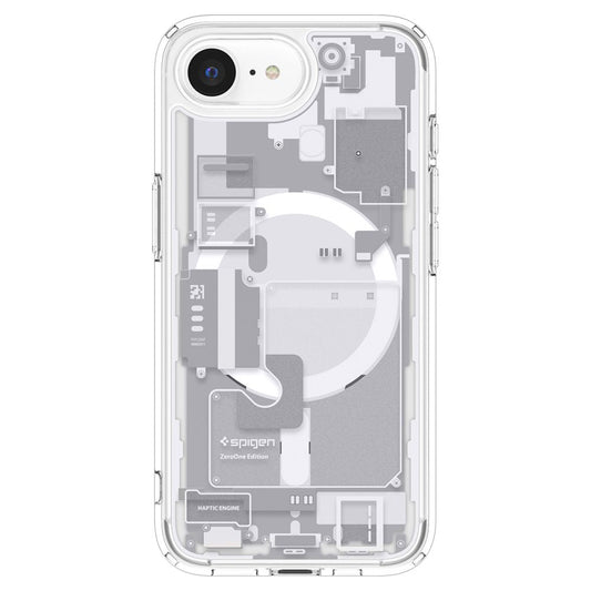 Etui MagSafe dla Apple iPhone 17e / 16e, Spigen, Ultra Hybrid Zero One, Białe