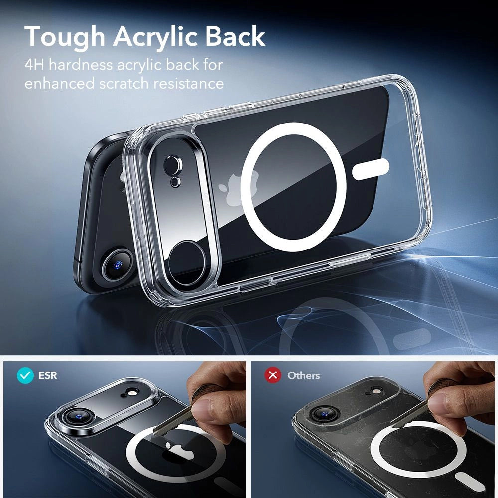 Etui MagSafe dla Apple iPhone 17 Air, ESR, Classic Hybrid z Osłoną Ekranu, Przezroczyste