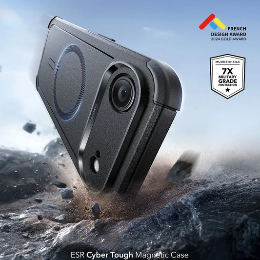 Etui MagSafe dla Apple iPhone 17 Air, ESR, Cyber, Czarne