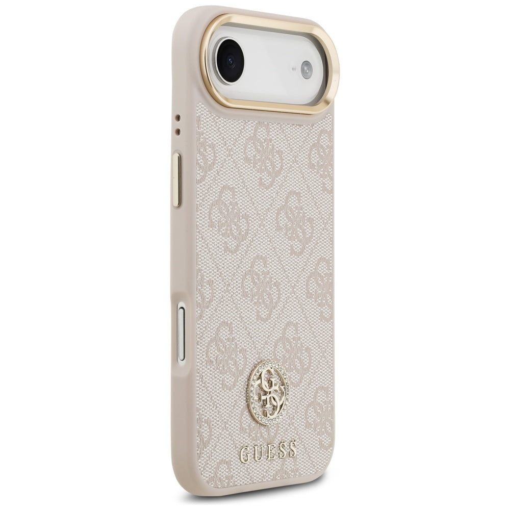 Etui MagSafe dla Apple iPhone 17 Air, Guess, 4G Strass Logo, Różowy
