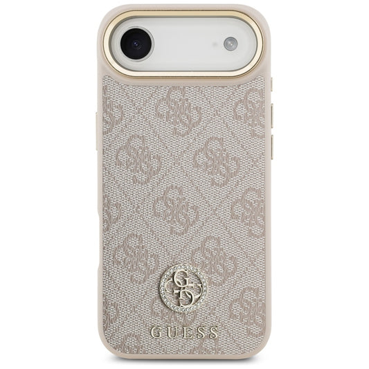 Etui MagSafe dla Apple iPhone 17 Air, Guess, 4G Strass Logo, Różowy
