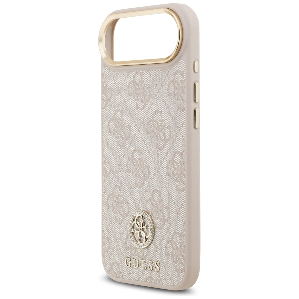 Etui MagSafe dla Apple iPhone 17 Air, Guess, 4G Strass Logo, Różowy