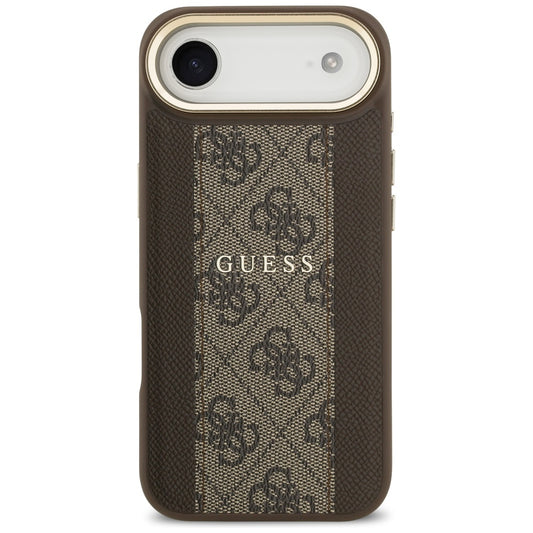 Etui MagSafe dla Apple iPhone 17 Air, Guess, 4G Stripe, Brązowy