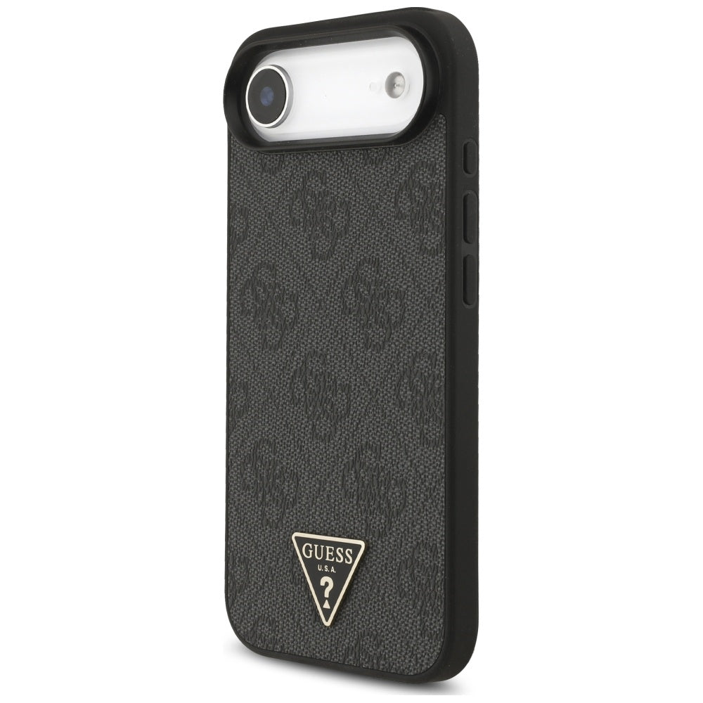 Etui MagSafe dla Apple iPhone 17 Air, Guess, 4G Triangle Logo with Cord Strap, Czarne