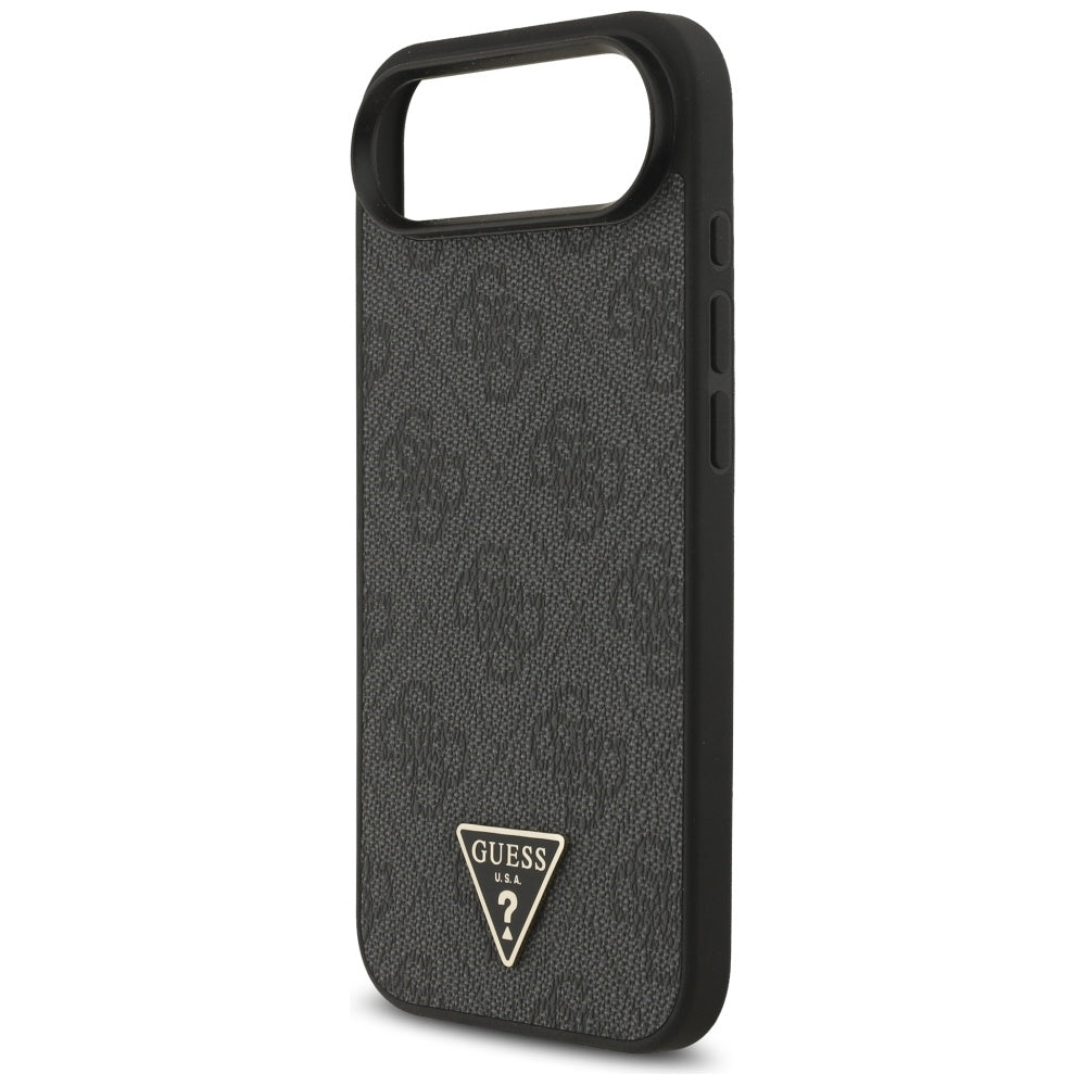 Etui MagSafe dla Apple iPhone 17 Air, Guess, 4G Triangle Logo with Cord Strap, Czarne