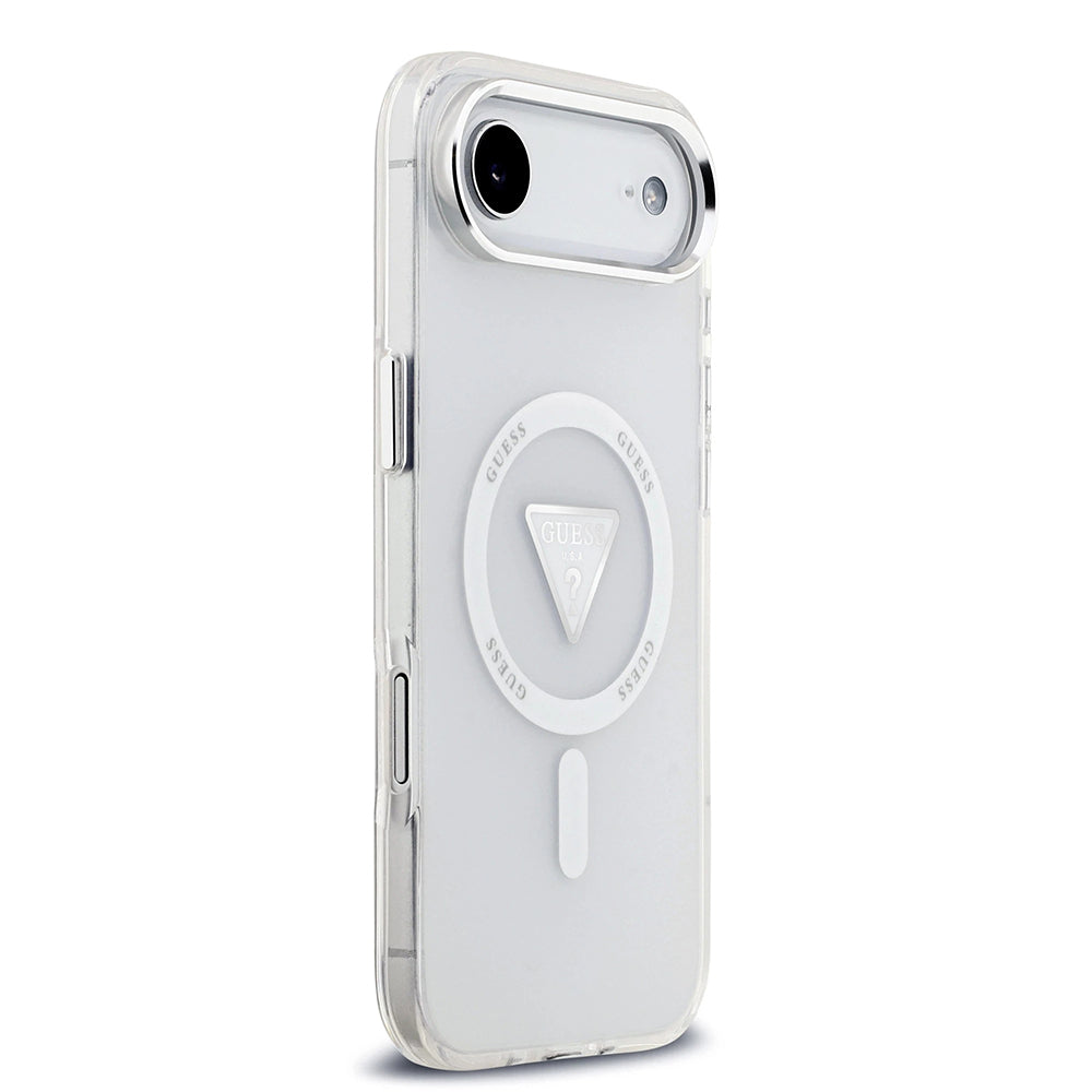 Etui MagSafe dla Apple iPhone 17 Air, Guess, IML Gradient Triangle Logo, Przezroczyste