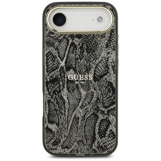 Etui MagSafe dla Apple iPhone 17 Air, Guess, Python Pattern, Czarne