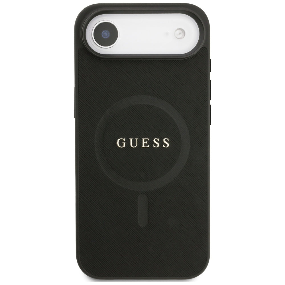 Etui MagSafe dla Apple iPhone 17 Air, Guess, Saffiano Classic Logo, Czarne