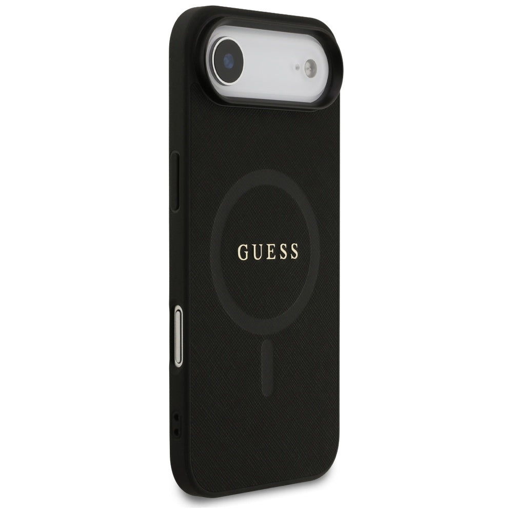 Etui MagSafe dla Apple iPhone 17 Air, Guess, Saffiano Classic Logo, Czarne