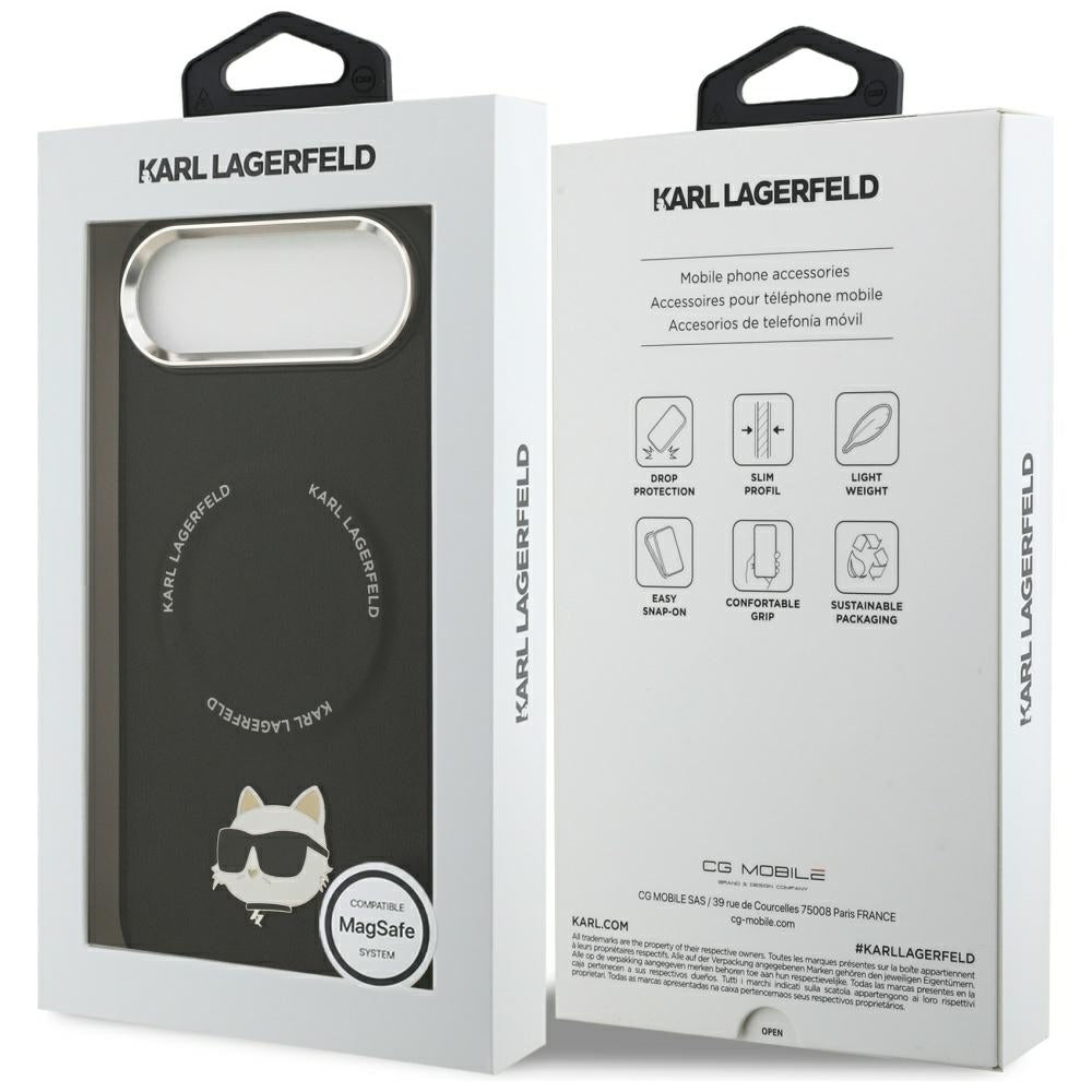 Etui MagSafe dla Apple iPhone 17 Air, Karl Lagerfeld, Choupette Pin, Czarne