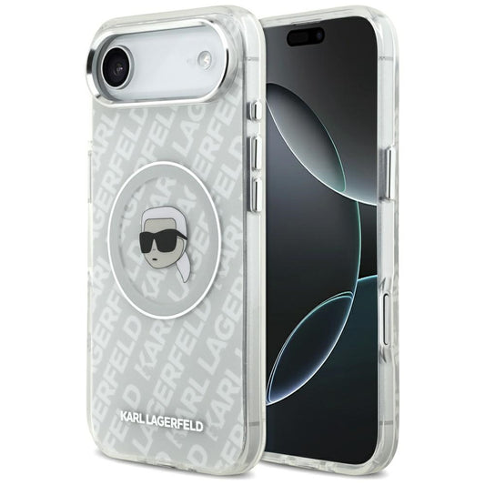 Etui MagSafe dla Apple iPhone 17 Air, Karl Lagerfeld, IML Karl`s Head, Szare