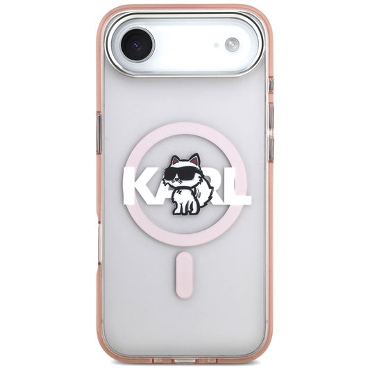 Etui MagSafe dla Apple iPhone 17 Air, Karl Lagerfeld, IML Sketch Logo Choupette, Różowy