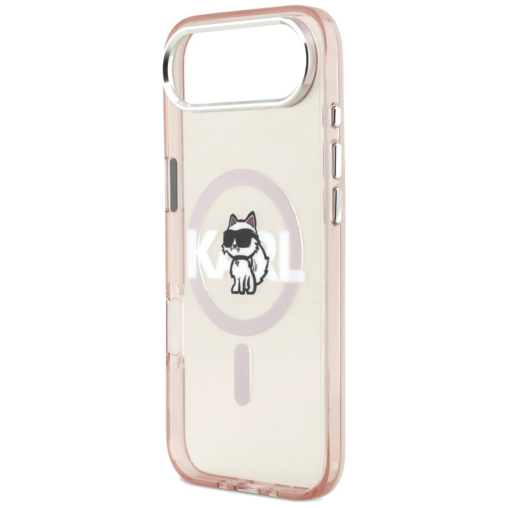 Etui MagSafe dla Apple iPhone 17 Air, Karl Lagerfeld, IML Sketch Logo Choupette, Różowy