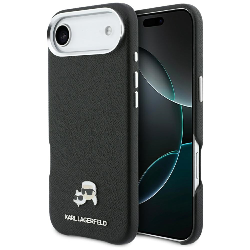 Etui MagSafe dla Apple iPhone 17 Air, Karl Lagerfeld, Karl & Choupette Head's Pin, Czarne