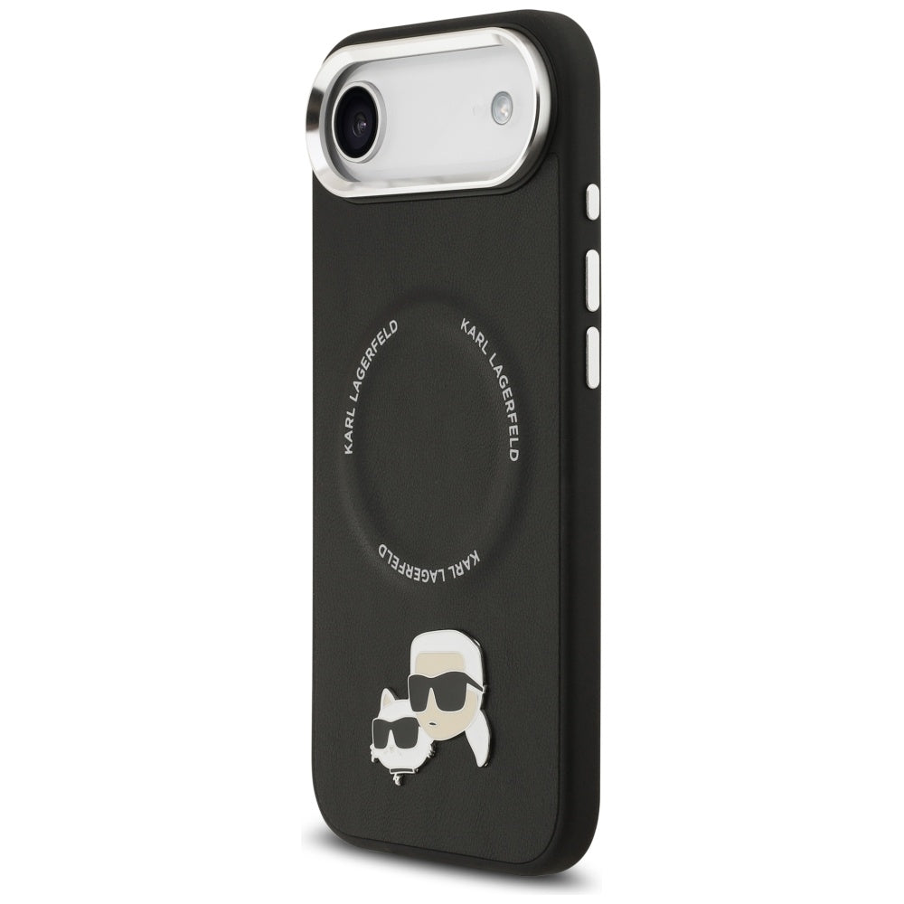 Etui MagSafe dla Apple iPhone 17 Air, Karl Lagerfeld, Karl & Choupette Pins, Czarne