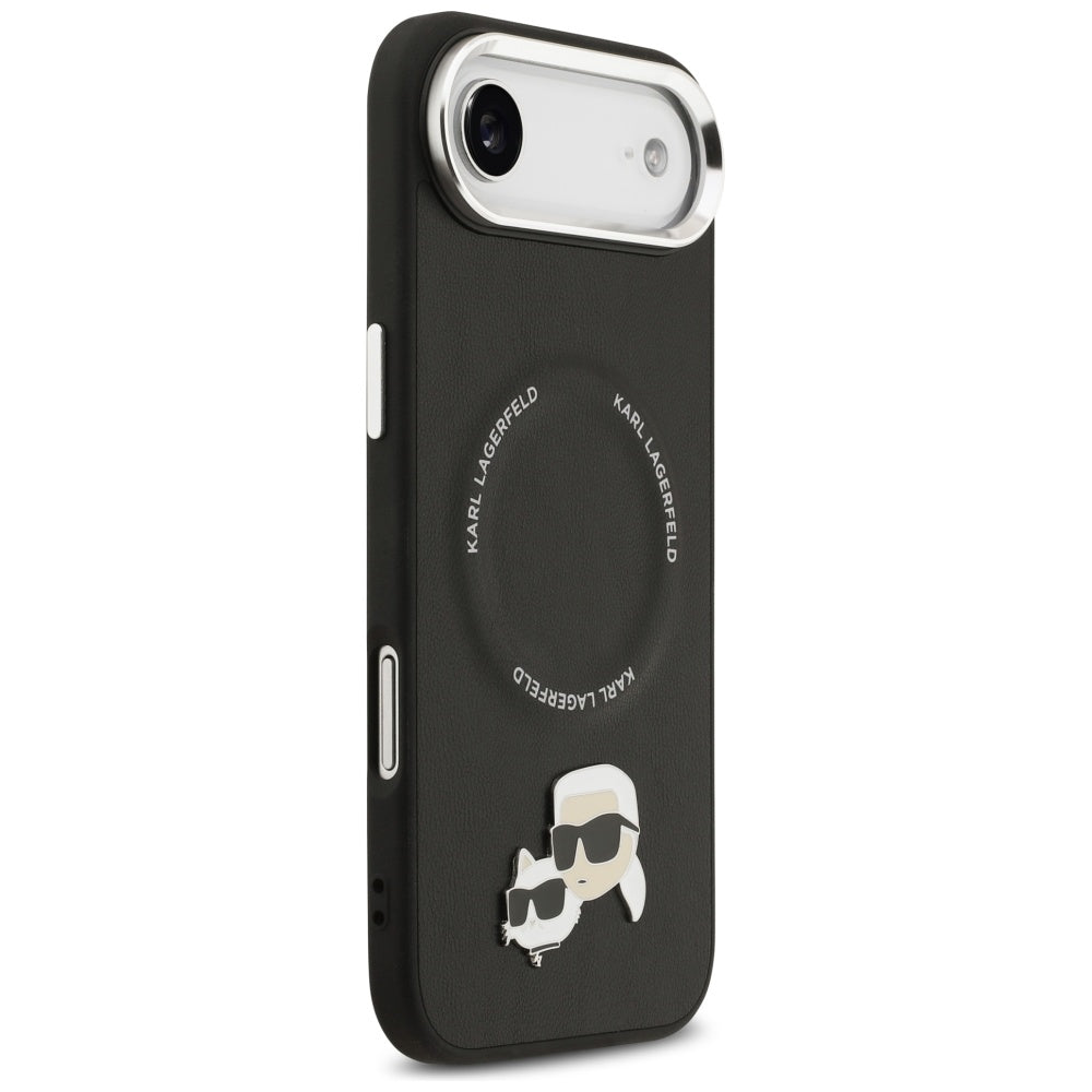 Etui MagSafe dla Apple iPhone 17 Air, Karl Lagerfeld, Karl & Choupette Pins, Czarne