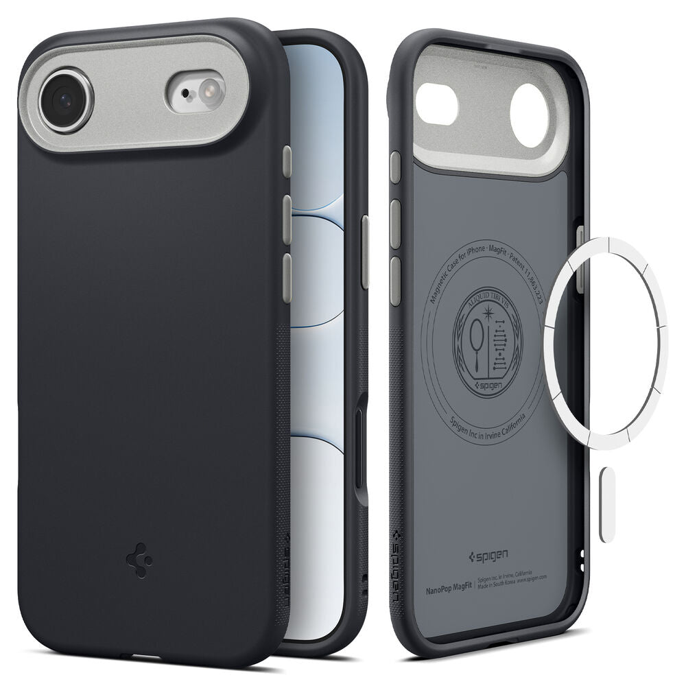 Etui MagSafe dla Apple iPhone 17 Air, Spigen, Caseology Nano Pop, Czarne ACS10301