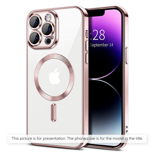Etui MagSafe dla Apple iPhone 17 Air, Techsuit, Luxury Crystal, Różowy