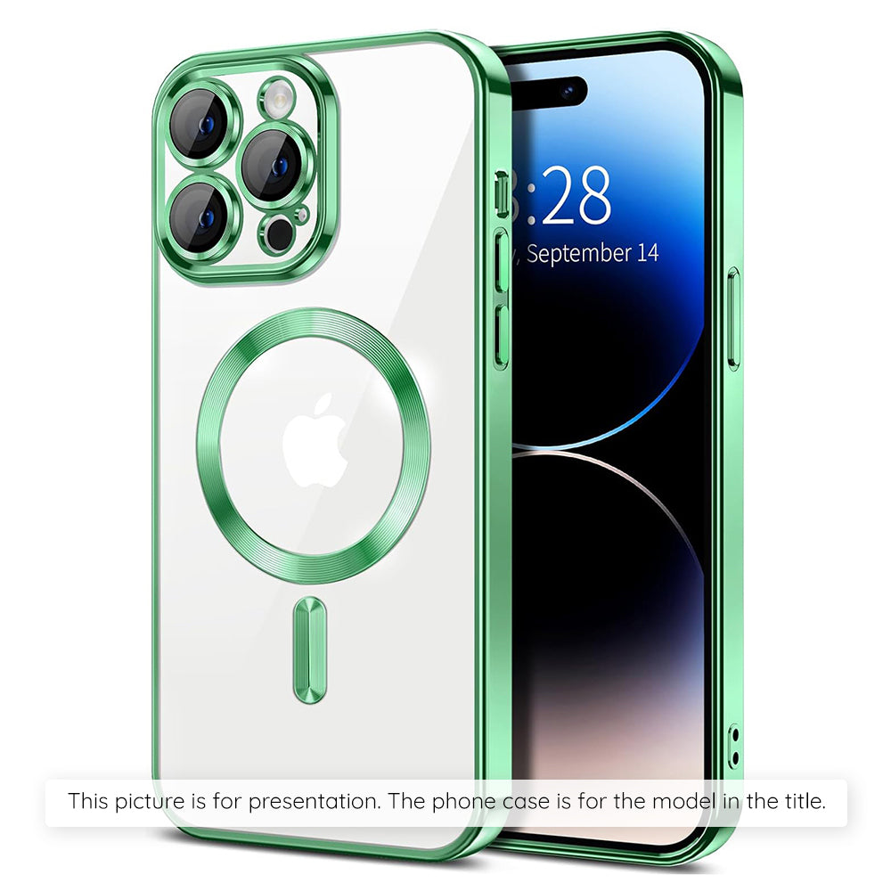 Etui MagSafe dla Apple iPhone 17 Air, Techsuit, Luxury Crystal, Jasnozielone