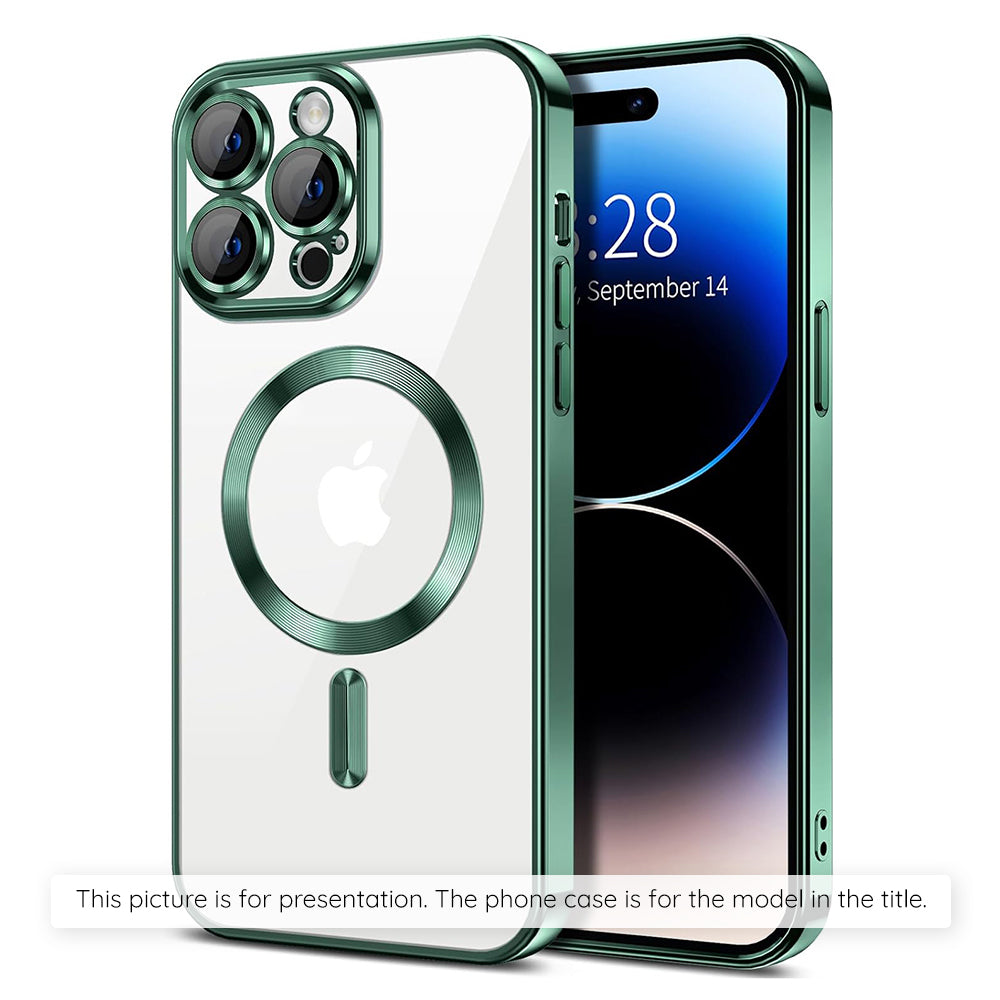 Etui MagSafe dla Apple iPhone 17 Air, Techsuit, Luxury Crystal, Ciemnozielony