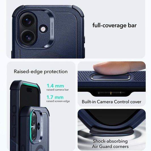 Etui MagSafe dla Apple iPhone 17, ESR, Cyber, Niebieskie