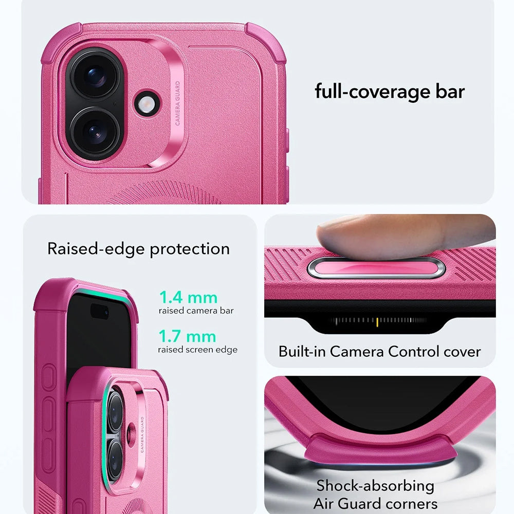 Etui MagSafe dla Apple iPhone 17, ESR, Cyber, Różowy