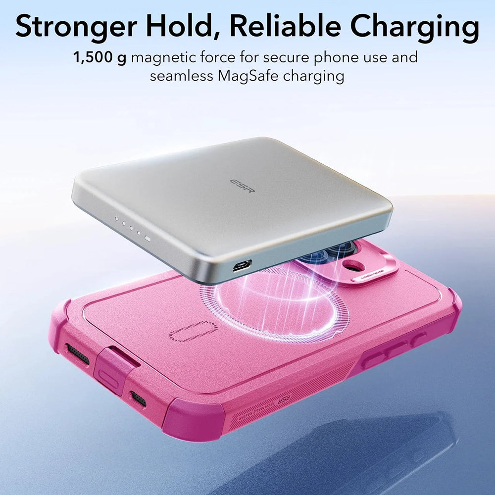 Etui MagSafe dla Apple iPhone 17, ESR, Cyber, Różowy