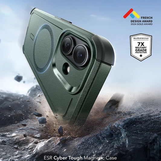 Etui MagSafe dla Apple iPhone 17, ESR, Cyber, Zielony
