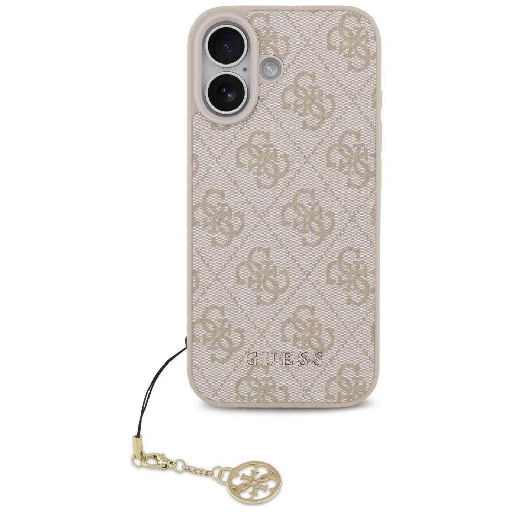 Etui MagSafe dla Apple iPhone 17, Guess, 4G Charm Cradle, Różowy