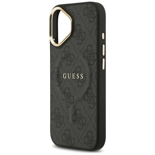 Etui MagSafe dla Apple iPhone 17, Guess, 4G Classic, Czarne