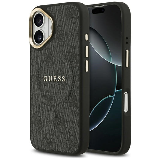 Etui MagSafe dla Apple iPhone 17, Guess, 4G Classic, Czarne