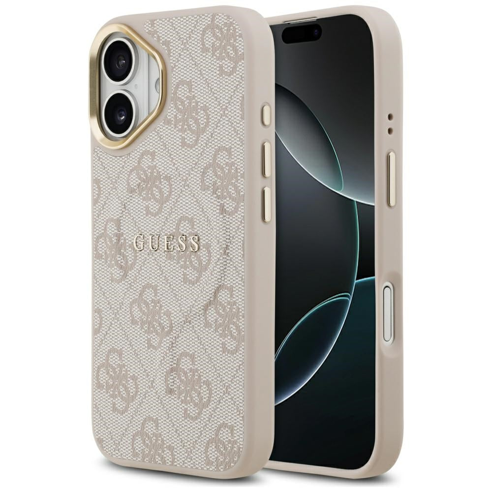 Etui MagSafe dla Apple iPhone 17, Guess, 4G Classic, Różowy