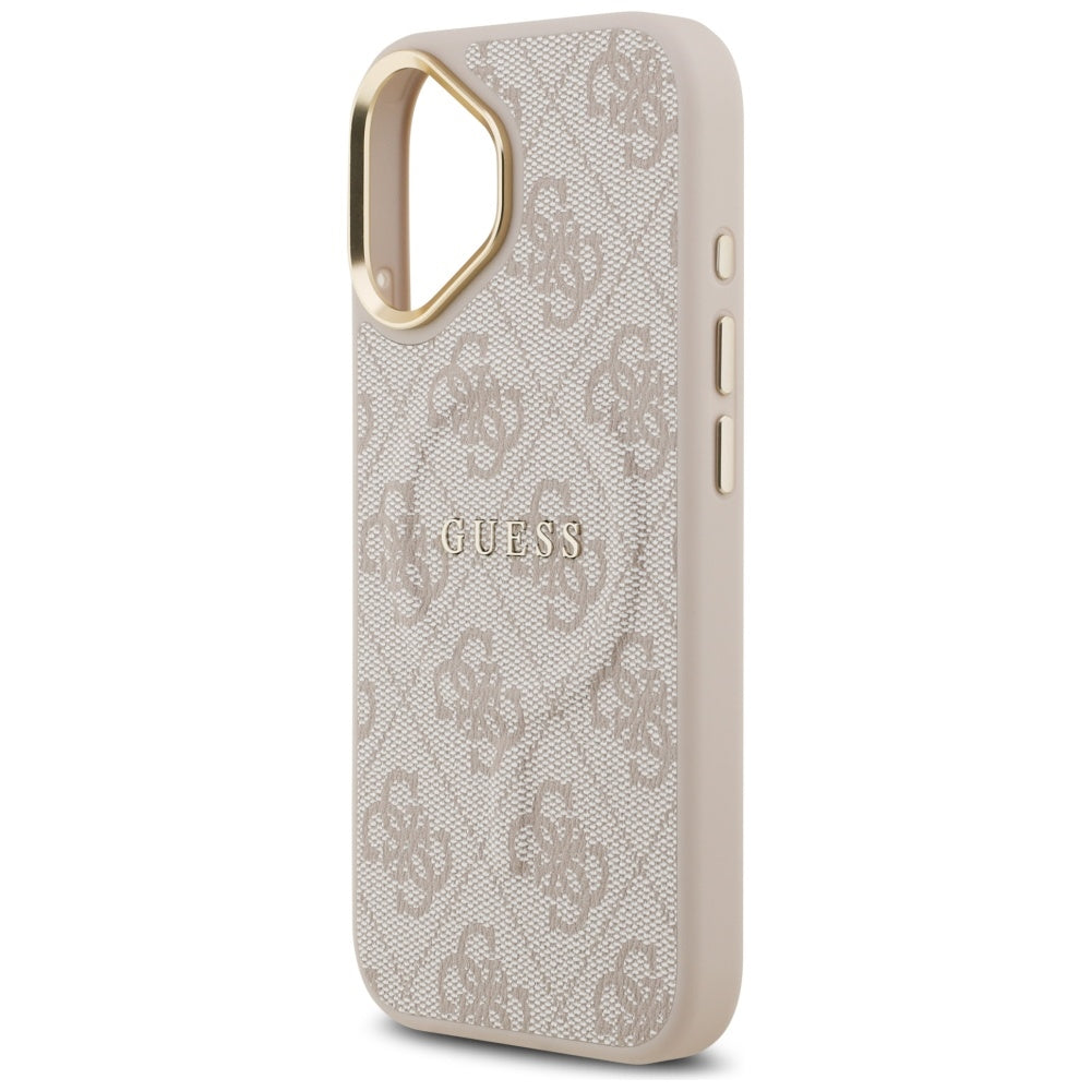 Etui MagSafe dla Apple iPhone 17, Guess, 4G Classic, Różowy