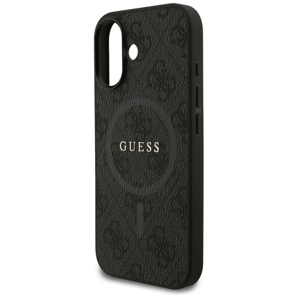 Etui MagSafe dla Apple iPhone 17, Guess, 4G Ring Classic Logo, Czarne