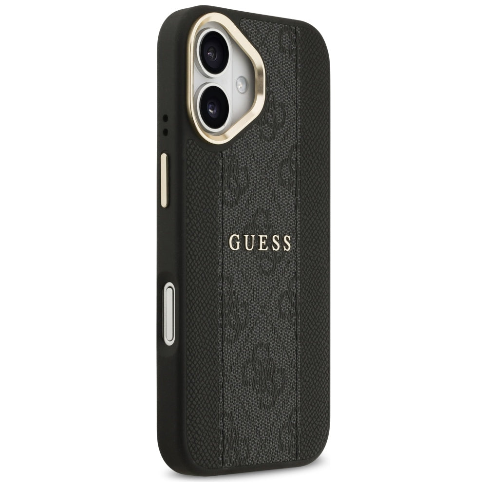 MagSafe Case for Apple iPhone 17, Guess, 4G Stripe, Black