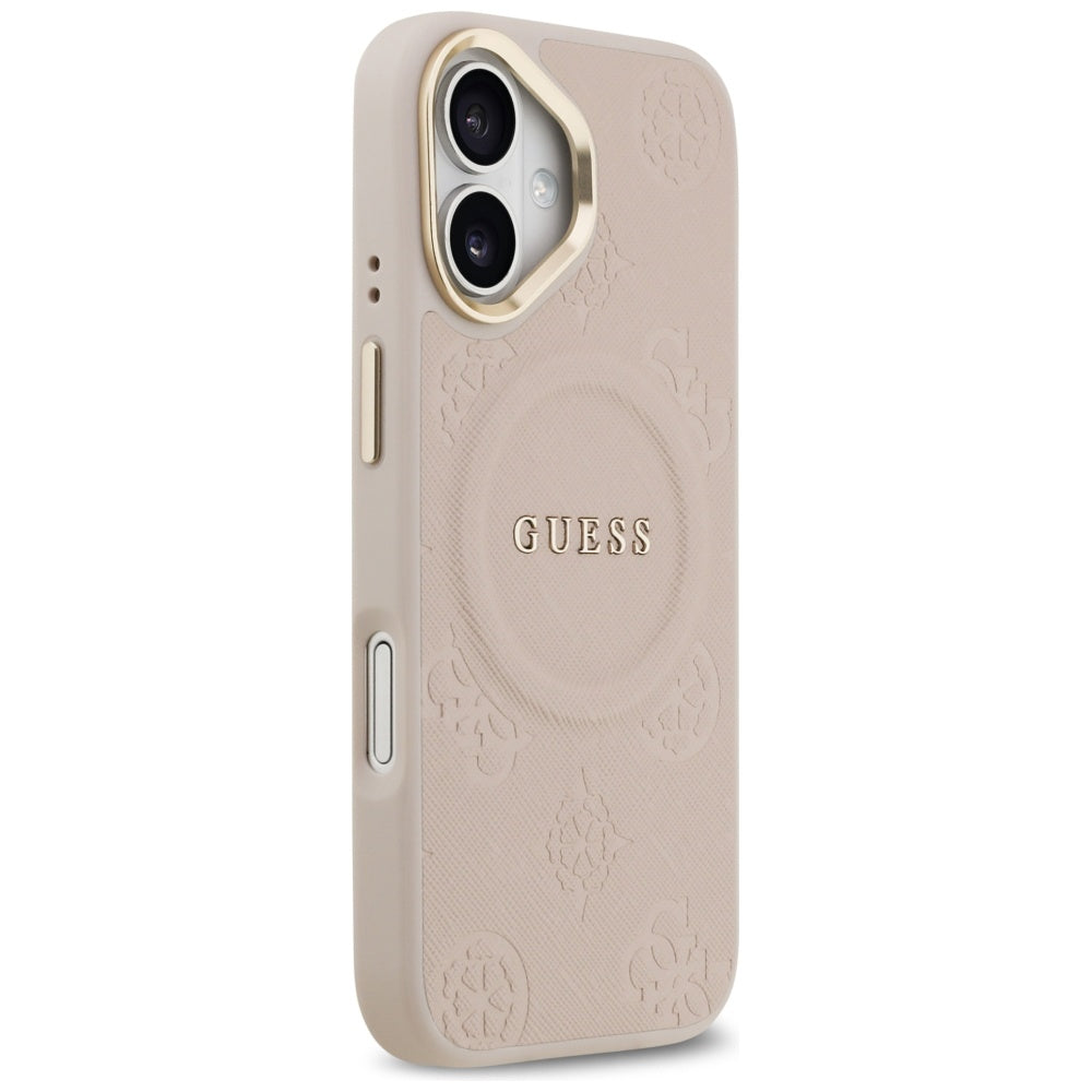 Etui MagSafe dla Apple iPhone 17, Guess, Peony Hot Stamp, Różowy