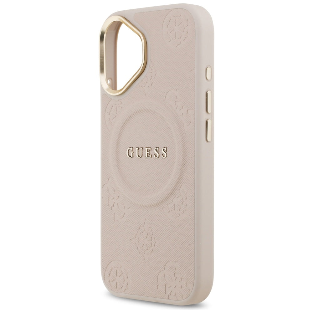 Etui MagSafe dla Apple iPhone 17, Guess, Peony Hot Stamp, Różowy