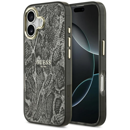 Etui MagSafe dla Apple iPhone 17, Guess, Python Pattern, Czarne