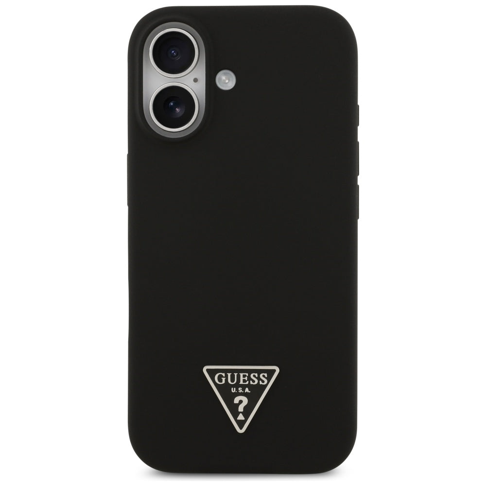 Etui MagSafe dla Apple iPhone 17, Guess, Triangle Logo, Czarne