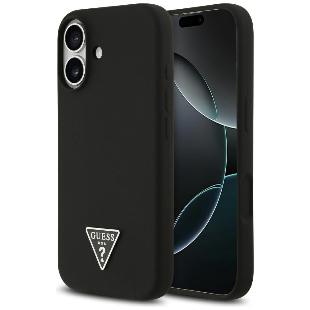 Etui MagSafe dla Apple iPhone 17, Guess, Triangle Logo, Czarne