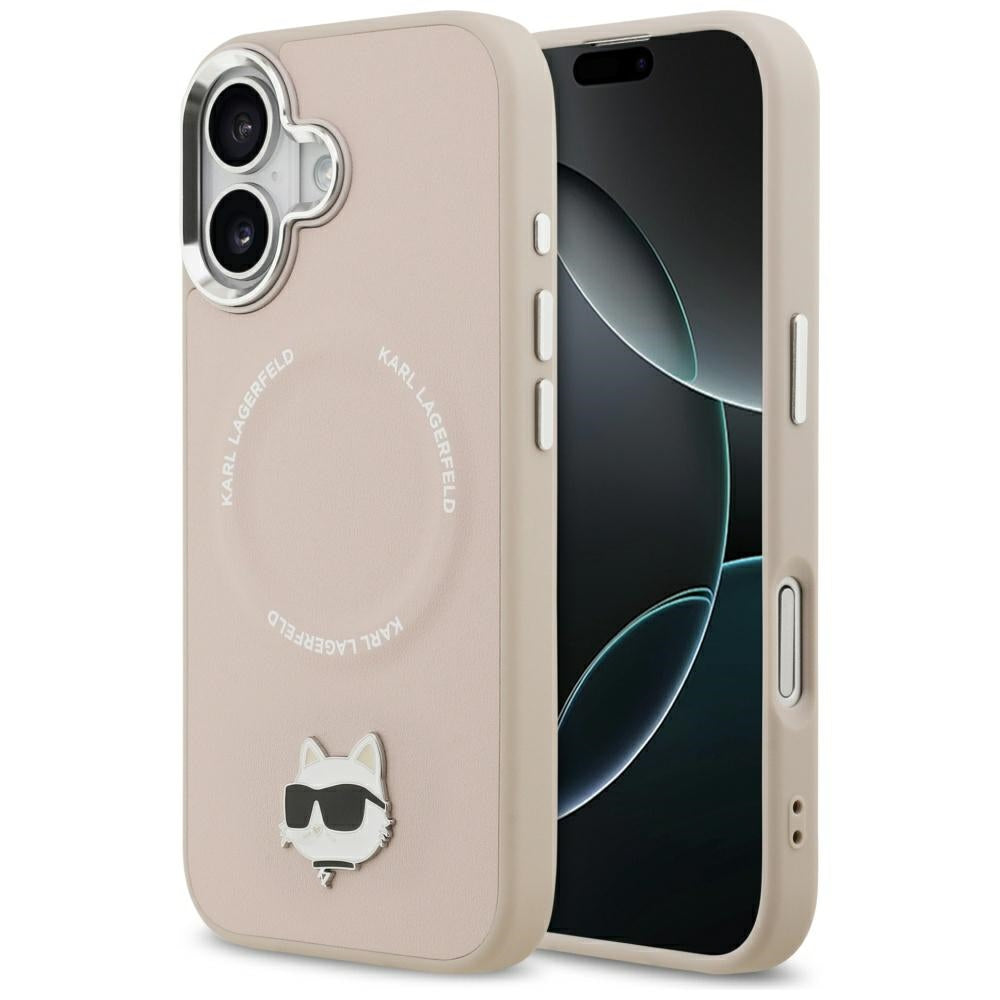 Etui MagSafe dla Apple iPhone 17, Karl Lagerfeld, Choupette Pin, Różowy