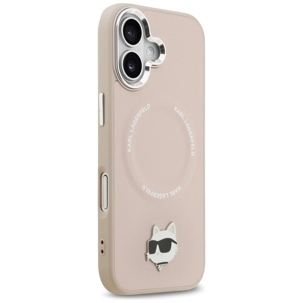 Etui MagSafe dla Apple iPhone 17, Karl Lagerfeld, Choupette Pin, Różowy