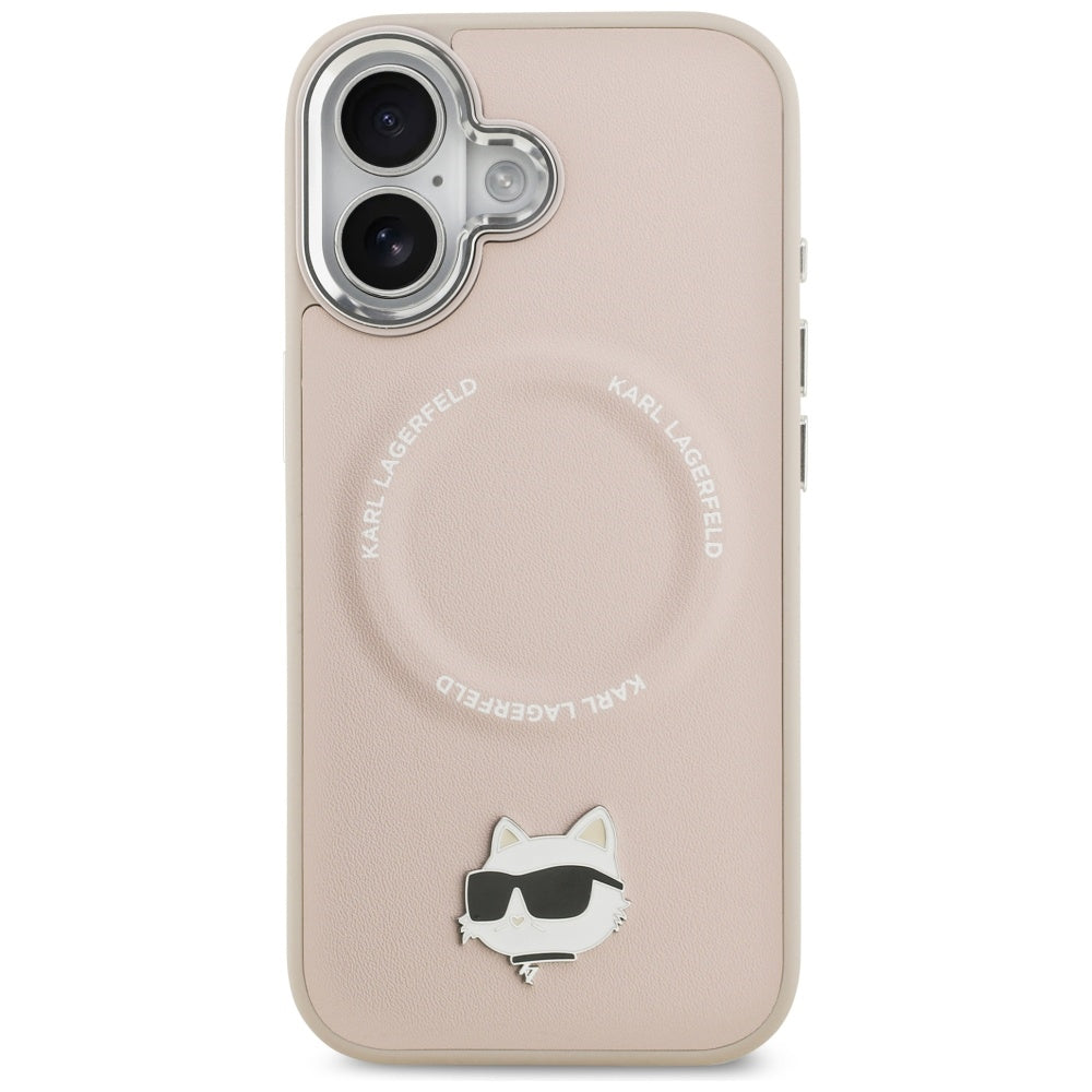 Etui MagSafe dla Apple iPhone 17, Karl Lagerfeld, Choupette Pin, Różowy