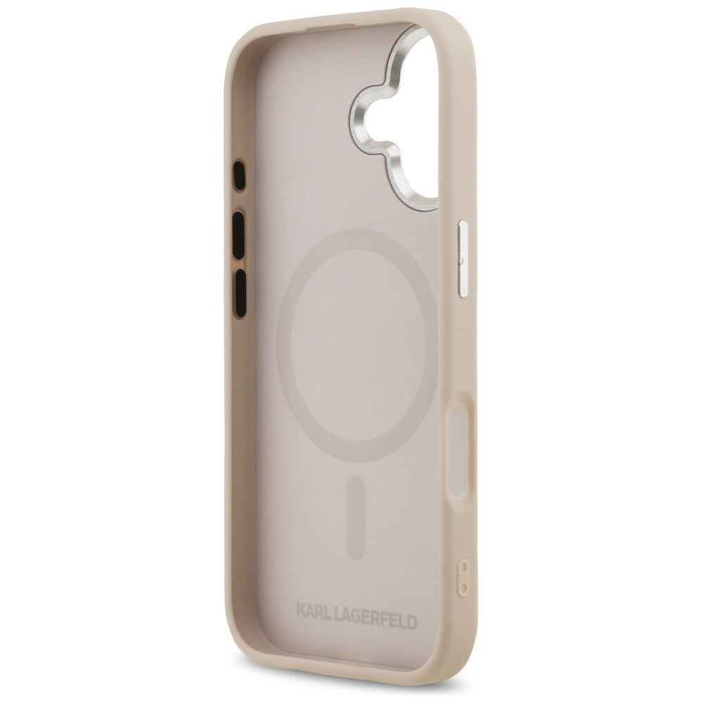 Etui MagSafe dla Apple iPhone 17, Karl Lagerfeld, Choupette Pin, Różowy