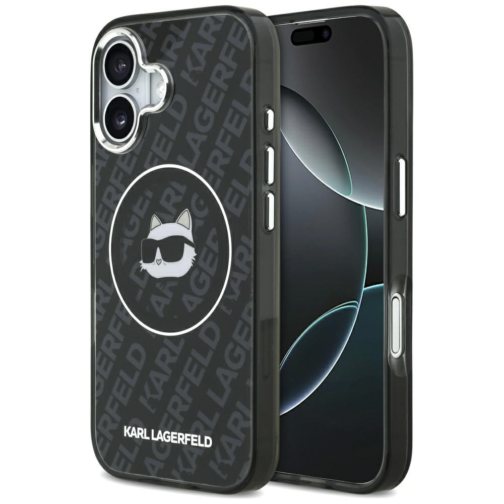 Etui MagSafe dla Apple iPhone 17, Karl Lagerfeld, IML Choupette`s Head, Czarne