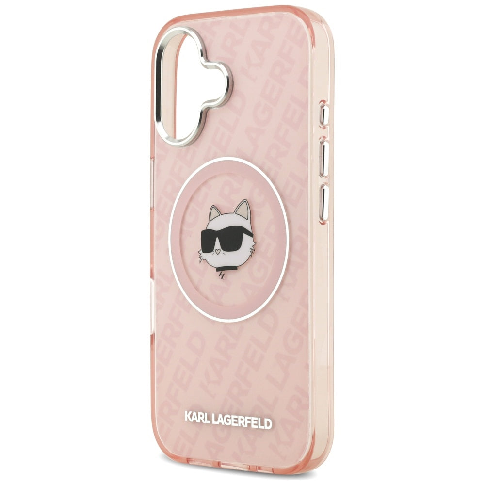 Etui MagSafe dla Apple iPhone 17, Karl Lagerfeld, IML Choupette`s Head, Różowy